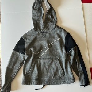 Black and Grey Nike Dri-Fit hoodie